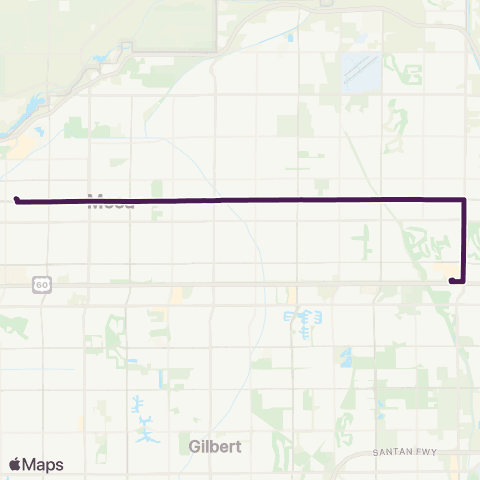 Valley Metro Main St map