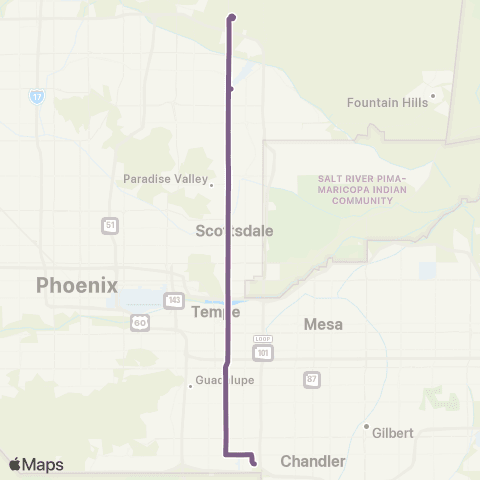 Valley Metro Scottsdale Rd / Rural Rd map