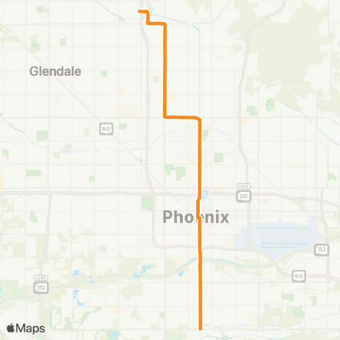 Valley Metro Valley Metro Rail B Line map