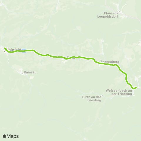 Verkehrsverbund Ost-Region AST Moorbad Harbach map