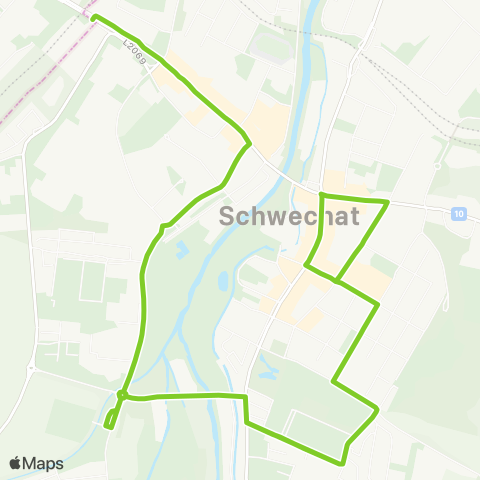 Verkehrsverbund Ost-Region Stadtverkehr Schwechat map