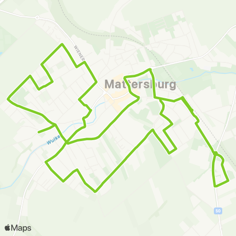 Verkehrsverbund Ost-Region Stadtverkehr St. Pölten Gartenstadt Kremserberg - Hbf. - Landhaus - Harland map