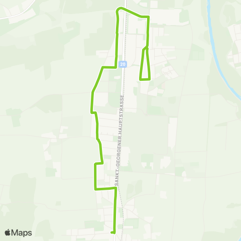 Verkehrsverbund Ost-Region Stadtverkehr St. Pölten Hart - St. Georgen / Steinfeld map