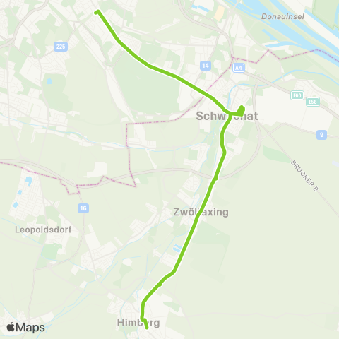 Verkehrsverbund Ost-Region Simmering - Schwechat - Zwölfaxing - Himberg map