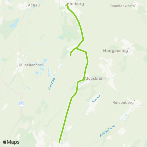 Verkehrsverbund Ost-Region Himberg - Moosbrunn - Unterwaltersdorf map
