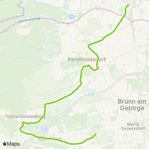 Verkehrsverbund Ost-Region Wien Liesing - Maria Enzersdorf map