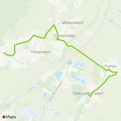 Verkehrsverbund Ost-Region Baden - Trumau - Oberwaltersdorf map