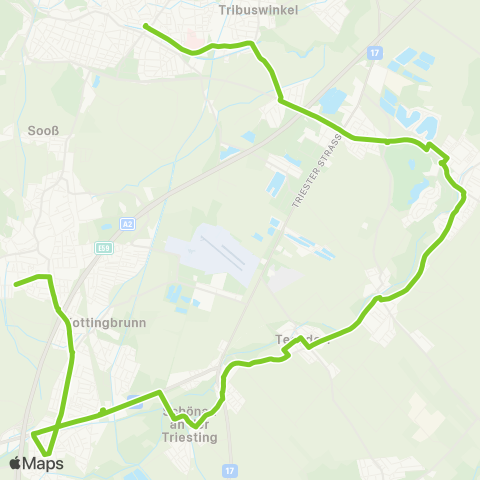 Verkehrsverbund Ost-Region Baden - Oberwaltersdorf - Leobersdorf - Gainfarn map