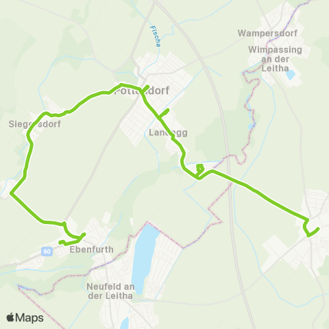 Verkehrsverbund Ost-Region Ebenfurth - Hornstein map
