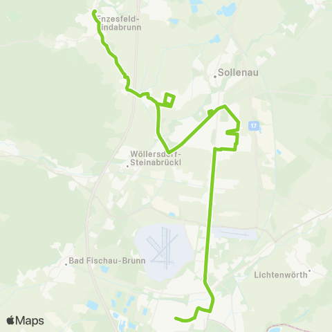 Verkehrsverbund Ost-Region Wr. Neustadt - Felixdorf - Hölles - Enzesfeld map