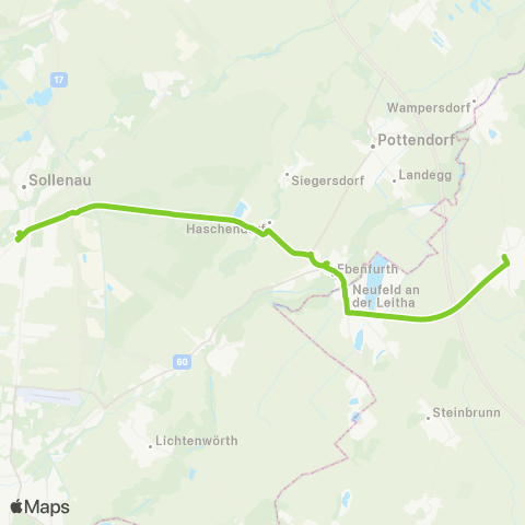Verkehrsverbund Ost-Region Felixdorf - Hornstein map
