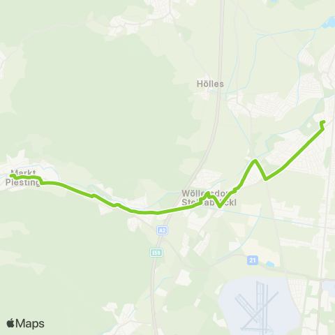 Verkehrsverbund Ost-Region Piesting - Wöllersdorf - Steinabrückl - Felixdorf map