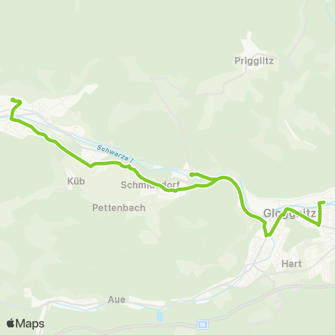 Verkehrsverbund Ost-Region Payerbach - Gloggnitz map