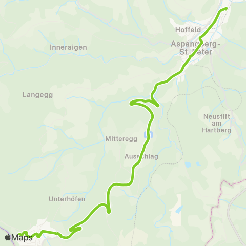 Verkehrsverbund Ost-Region Aspang-Markt - Mönichkirchen map