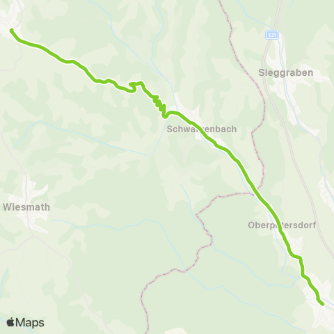 Verkehrsverbund Ost-Region Hochwolkersdorf - Schwarzenbach - Oberpetersdorf - Kobersdorf map