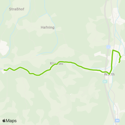 Verkehrsverbund Ost-Region Scheiblingkirchen - Warth - Kirchau - Haßbach map