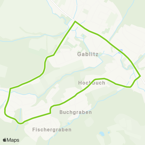 Verkehrsverbund Ost-Region Gablitz Hochbuch - Gablitz Hauersteig map