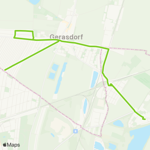 Verkehrsverbund Ost-Region Wien Süßenbrunn - Gerasdorf map