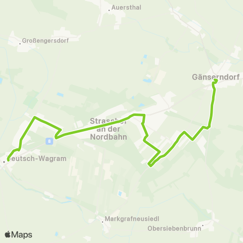 Verkehrsverbund Ost-Region Deutsch Wagram - Strasshof - Gänserndorf map