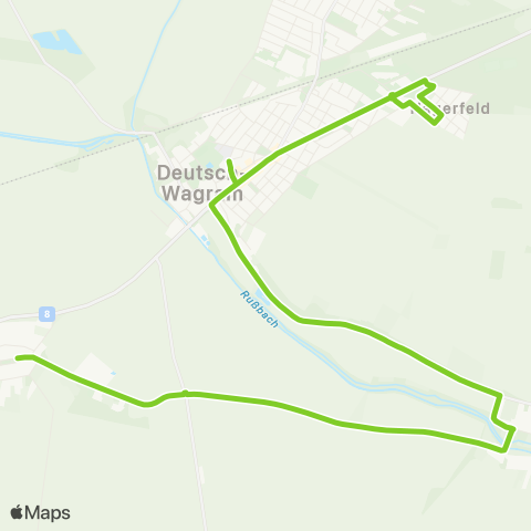 Verkehrsverbund Ost-Region Deutsch Wagram - Aderklaa map