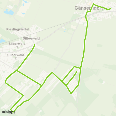 Verkehrsverbund Ost-Region Strasshof - Gänserndorf Süd - Gänserndorf map