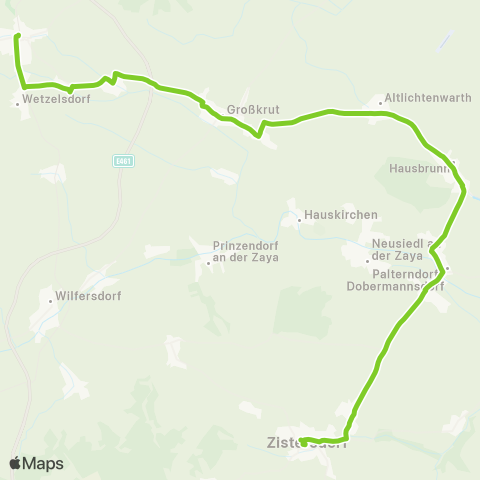 Verkehrsverbund Ost-Region Poysdorf - Zistersdorf map