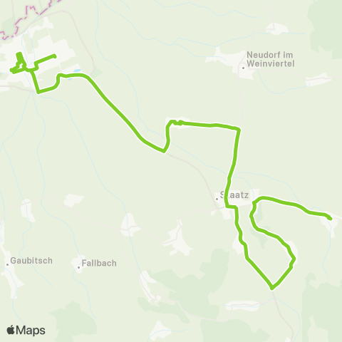 Verkehrsverbund Ost-Region Waltersdorf bei Staatz - Laa an der Thaya map