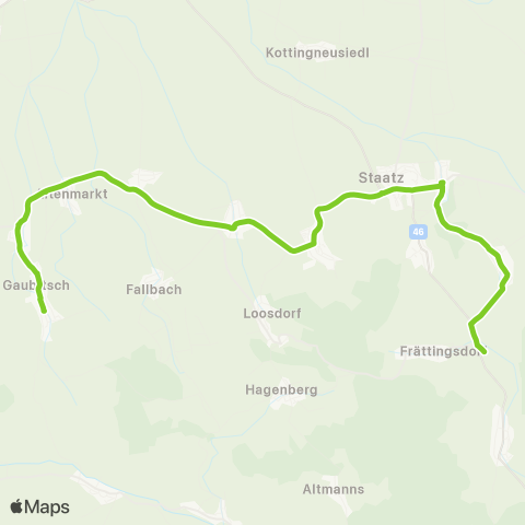 Verkehrsverbund Ost-Region Gaubitsch - Hagendorf - Frättingsdorf map
