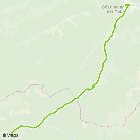Verkehrsverbund Ost-Region Göstling / Ybbs - Hochkar - Palfau map