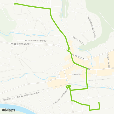 Verkehrsverbund Ost-Region Schülerverkehr Parksiedlung - Pestalozzistraße map