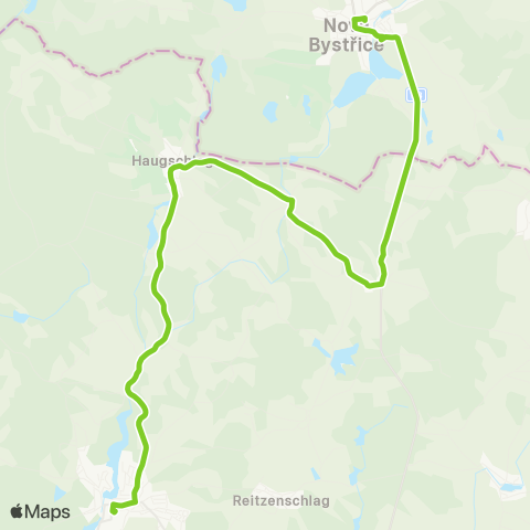 Verkehrsverbund Ost-Region Litschau - Nová Bystrice map