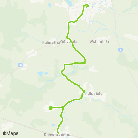 Verkehrsverbund Ost-Region Waidhofen / Thaya - Kleinreichenbach map