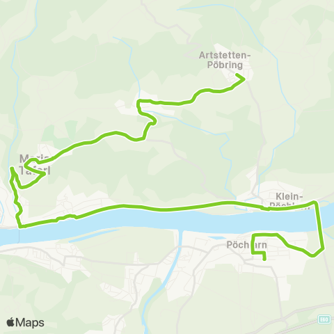 Verkehrsverbund Ost-Region Pöchlarn - Maria Taferl - Artstetten map