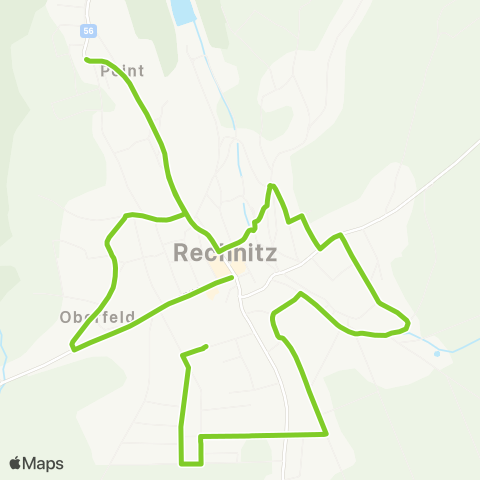 Verkehrsverbund Ost-Region Ortsverkehr Rechnitz map