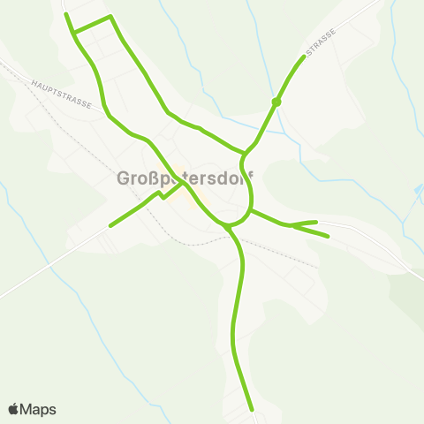 Verkehrsverbund Ost-Region Ortsverkehr Großpetersdorf map