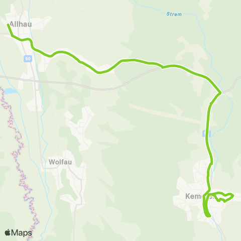 Verkehrsverbund Ost-Region Wolfau - Kemeten - Markt Allhau - Wolfau map