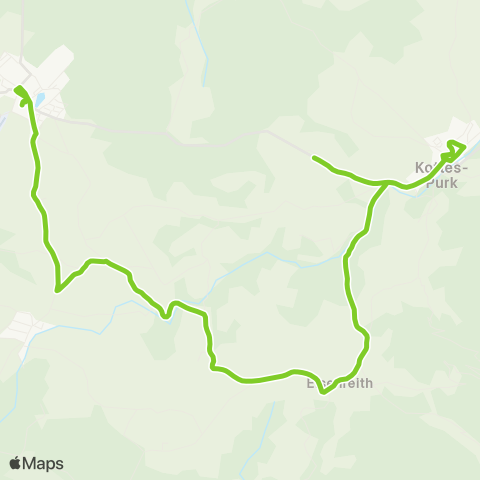 Verkehrsverbund Ost-Region Kottes - Ottenschlag map