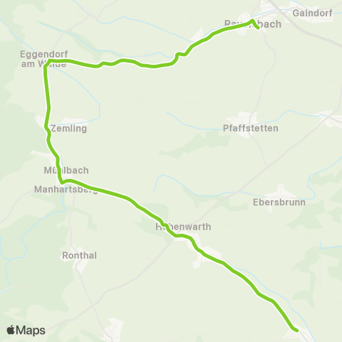 Verkehrsverbund Ost-Region Großriedenthal - Eggendorf / Walde - Ravelsbach map