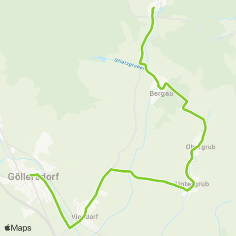 Verkehrsverbund Ost-Region Göllersdorf - Porrau map