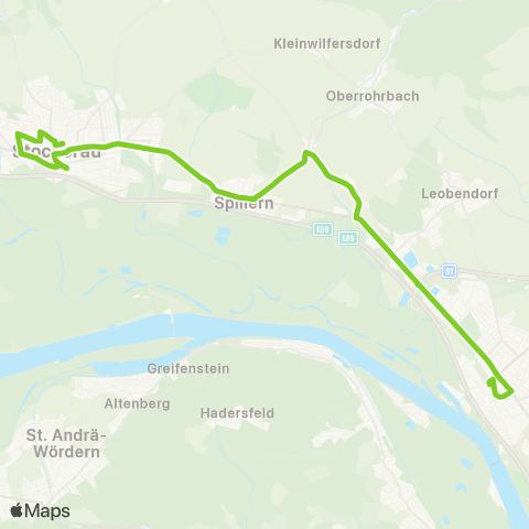 Verkehrsverbund Ost-Region Stockerau - Spillern - Korneuburg map