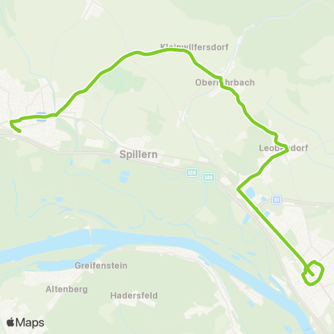Verkehrsverbund Ost-Region Stockerau - Leobendorf - Korneuburg map