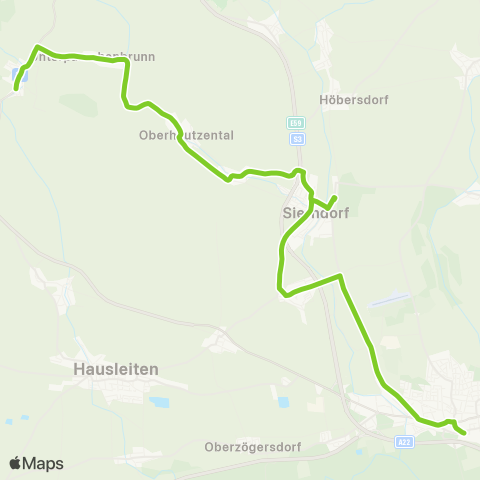 Verkehrsverbund Ost-Region Stockerau - Unterparschenbrunn map