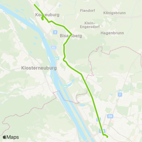 Verkehrsverbund Ost-Region Floridsdorf - Langenzersdorf - Korneuburg map