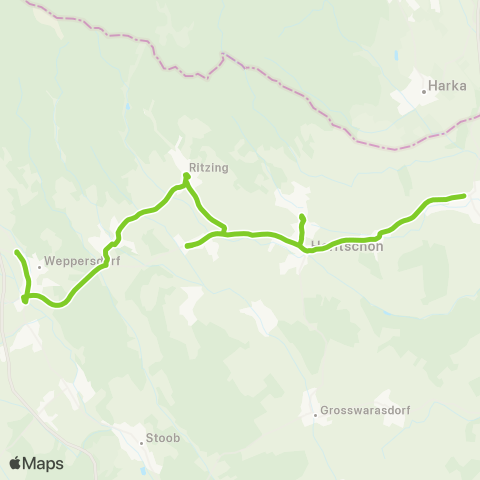 Verkehrsverbund Ost-Region Deutschkreutz - Weppersdorf map