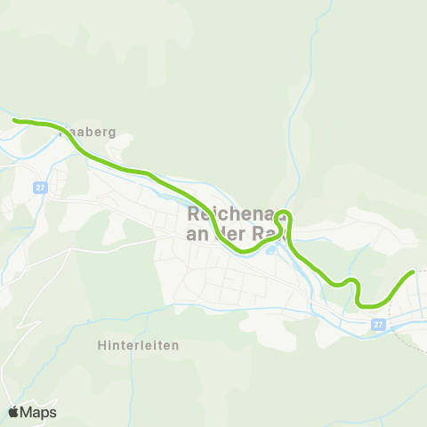 VOR Payerbach - Hirschwang map