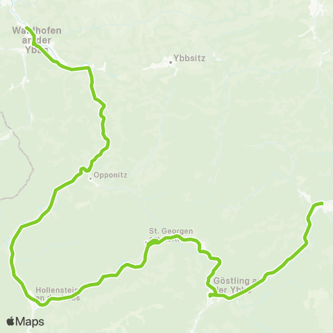 Verkehrsverbund Ost-Region Radtramper Ybbstal von 1. Mai bis 26. Oktober 2026 Waidhofen / Ybbs - Opponitz - Lunz / See map