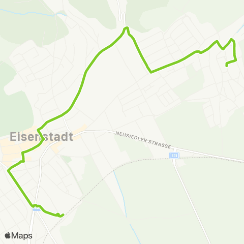 Verkehrsverbund Ost-Region Stadtbus Eisenstadt Georg map