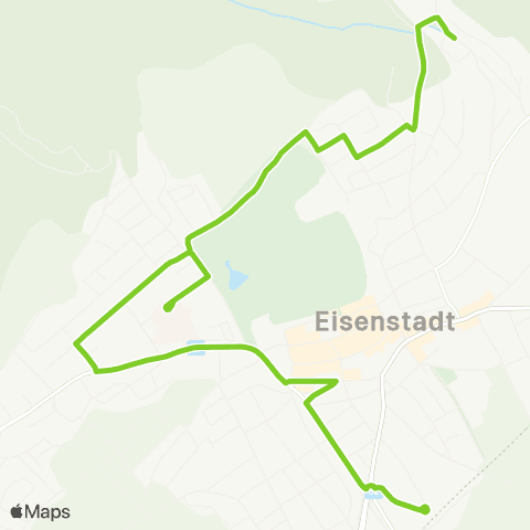 Verkehrsverbund Ost-Region Stadtbus Eisenstadt Martin map