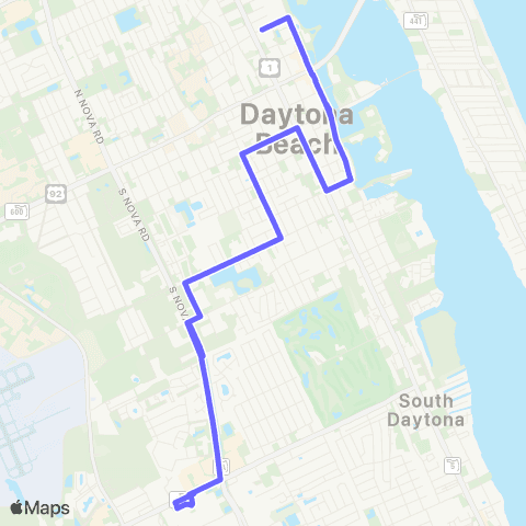 Votran Orange Ave map