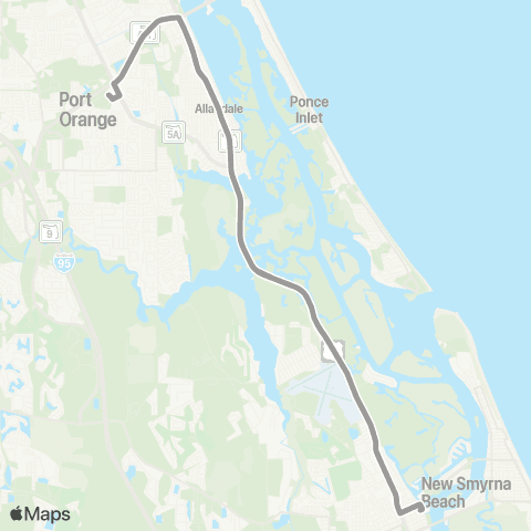 Votran Southeast Connector map